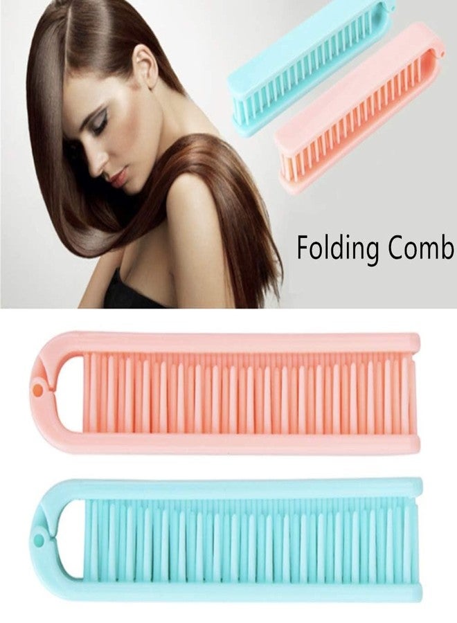 Rinpoche Anti-Static Travel Friendly Folding Pocket Comb Double Sided Portable Mini Pocket Hair Brush Foldable Hair Comb for Unisex (Multicolor) (Pack Of 1) - Image 4