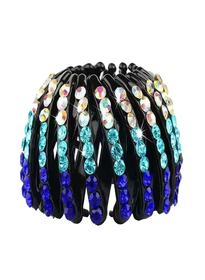 7 Pcs Bird Nest hairpins Hair non-slip design Diamond sparkling expandable bun fixed hair claw for women and girls - Image 4