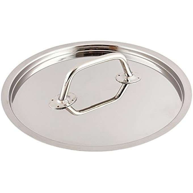 ريستورنت وير غطاء فقط غطاء ميت لوكس لوعاء صلصة حثي سعة 35 كوارت، غطاء واحد لوعاء صلصة عميق، وعاء صلصة يباع بشكل منفصل مع مقبض، غطاء من الفولاذ المقاوم للصدأ لوعاء الطهي بلمسة نهائية من المرآة - Image 1