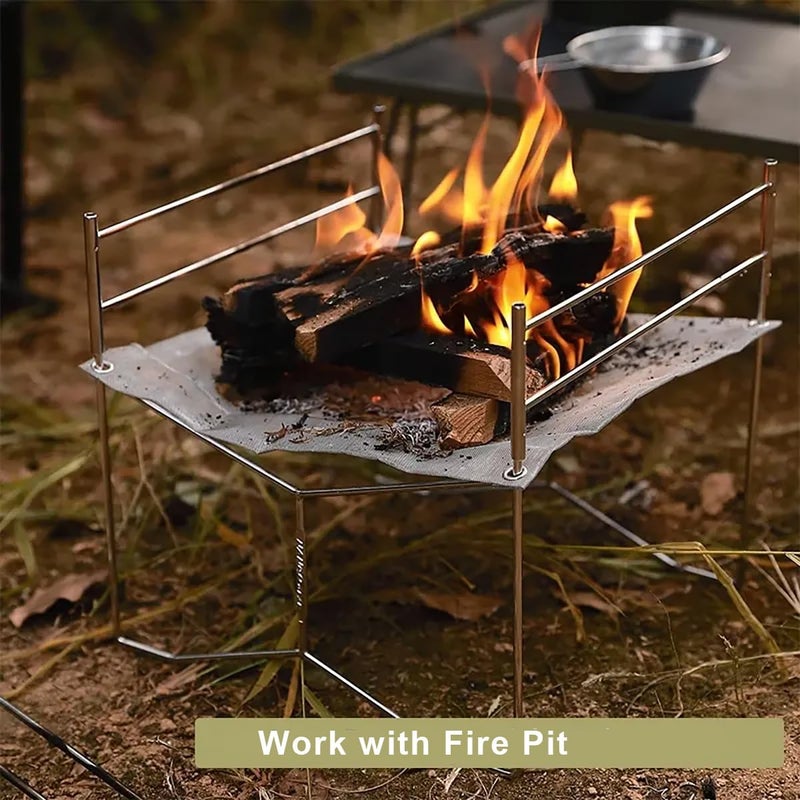 OutyFun 22inch Fire Mesh, Replacement Fire Mesh for Portable Fire Pit, for The Same 22-inch Product on The Market（Two meshes） - Image 5