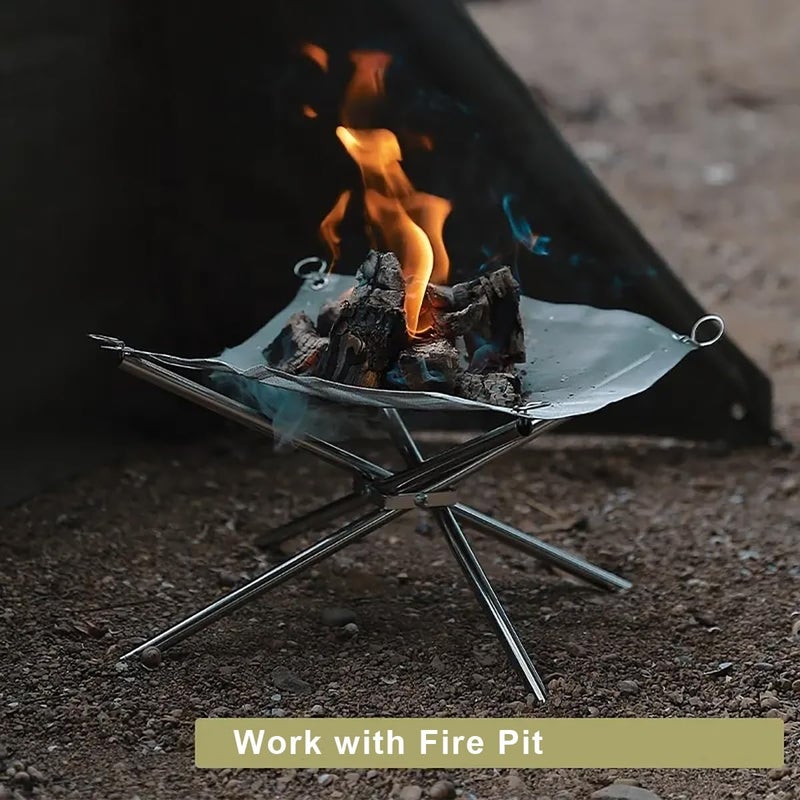 OutyFun 22inch Fire Mesh, Replacement Fire Mesh for Portable Fire Pit, for The Same 22-inch Product on The Market（Two meshes） - Image 4