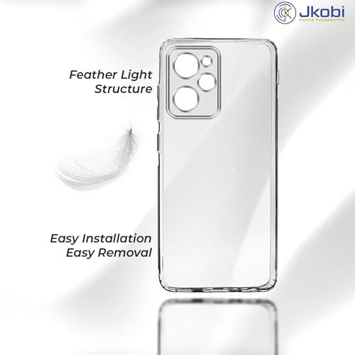 Jkobi غطاء خلفي Jkobi لهاتف Poco X5 Pro 5G (حافظة سيليكون شفافة مضادة للصدمات مع حماية للكاميرا | ناعمة ومرنة | شفافة) - Image 2