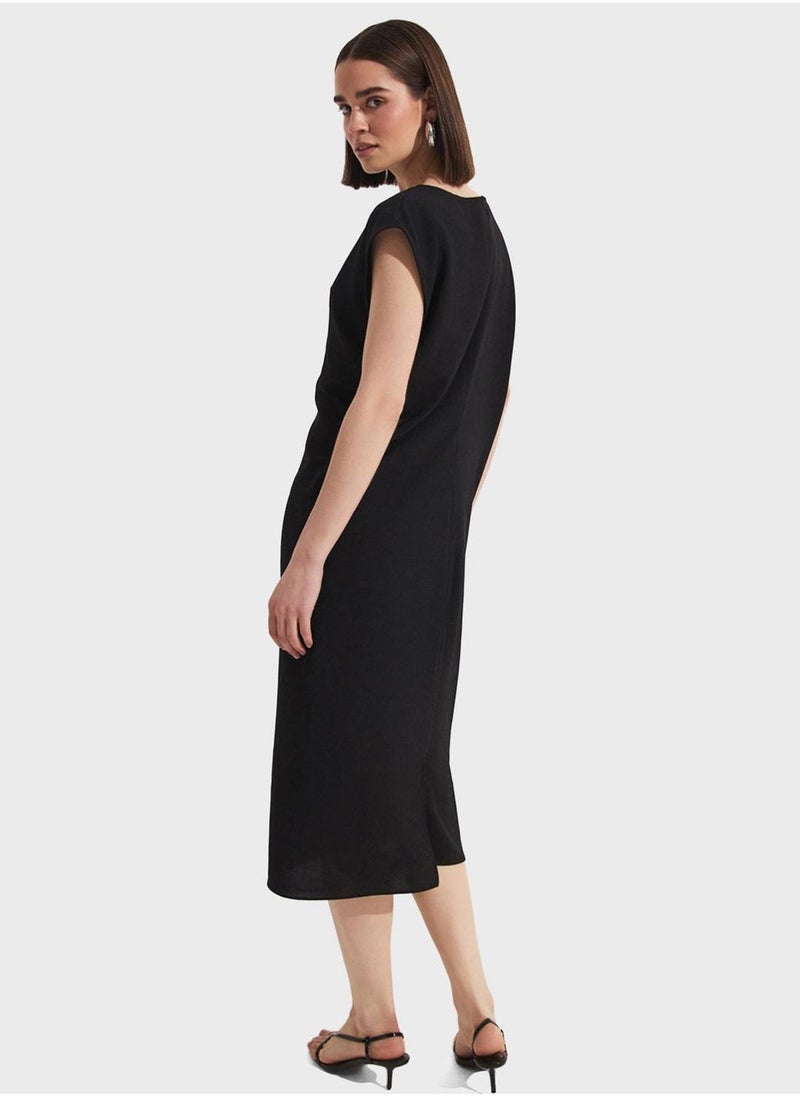 JUNE Round Neck Knitted Dress - Image 2