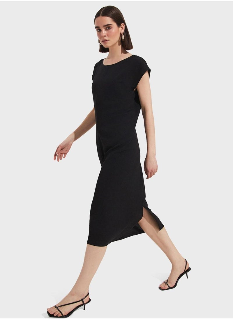 JUNE Round Neck Knitted Dress - Image 4