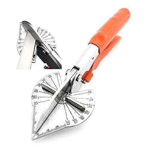Multi Angle Miter Shear Cutter with Wrench and Upgrade Spare Blades Quarter Round Cutting Tool for Wire Troughs Softcut Corners 45 Degree to 135 Degree - Image 1