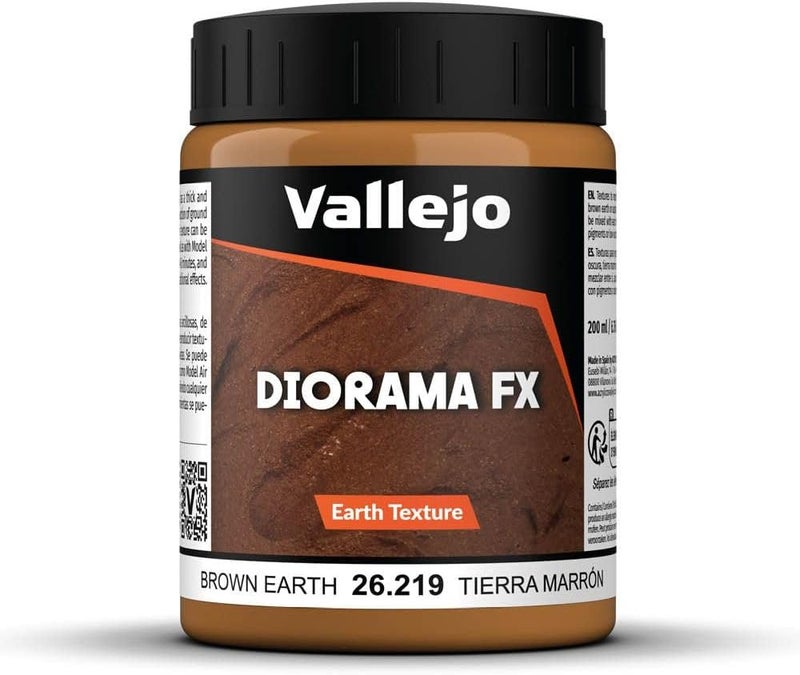 Vallejo Diorama FX 200 ml Earth Texture Paste - Brown Earth - Image 1