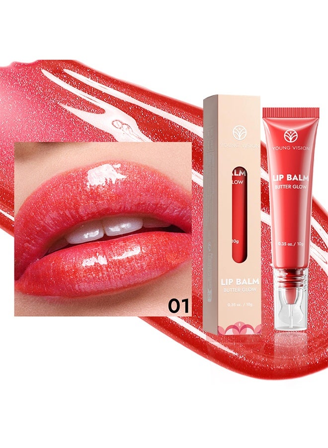 YOUNG VISION Lip Balm Butter Glow, Lip Glosses,Lipstick,Hydrating Gloss Stain Lip Gloss + Serum Up To 12Hr Hydration High Pigment Wet Shine Finish Bubblegum Burst 01 - Image 2