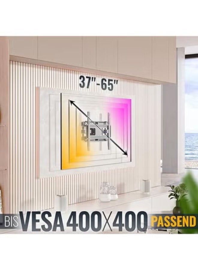TV Wall Mount 37–65 Inch – Swivelling & Tilting Bracket – Heavy-Duty & Space-Saving Design – VESA up to 400x400 mm - Image 3
