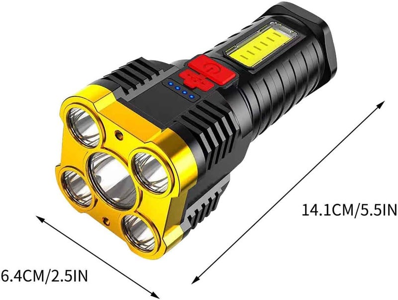 comfrt Led Flashlight Rechargeable USB Torch Mini Small Light Bright Handheld Tiny Portable Pocket Flash Light High Lumens Portable Emergency Camping Accessories - Image 5