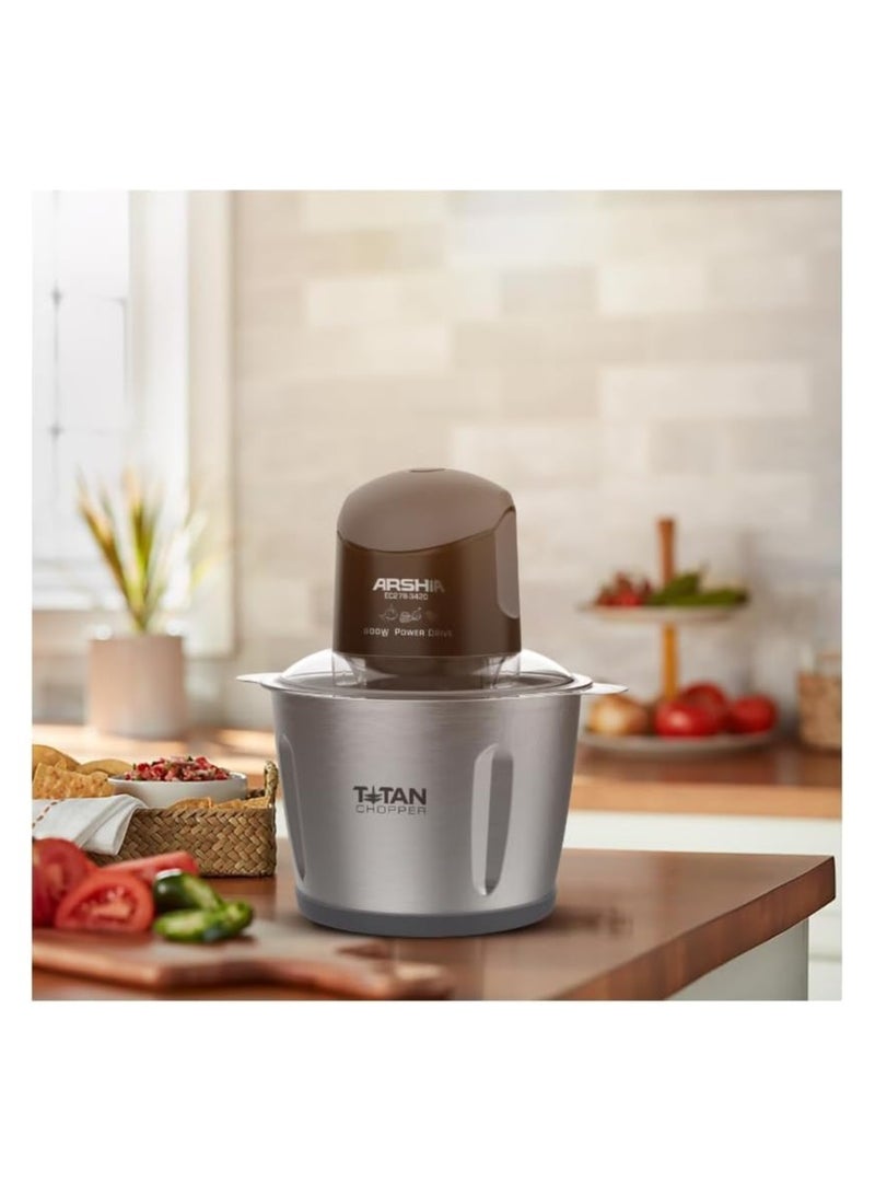 Arshia Electric Chopper, 3L Capacity, Black EC278-3420 - Image 1