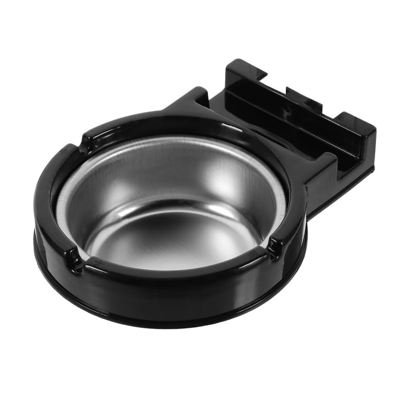 2 Pack Sleek Metal Smoking Ashtray Wall Hanging Decor Ash Tray For Men - Image 3