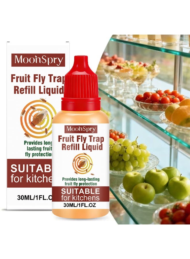 MOONSPRY Fly Bait Product, Fructose Luring Technology, Suitable for Home Use, Continuous Trapping to Reduce Pest Problems 30ml - Image 1