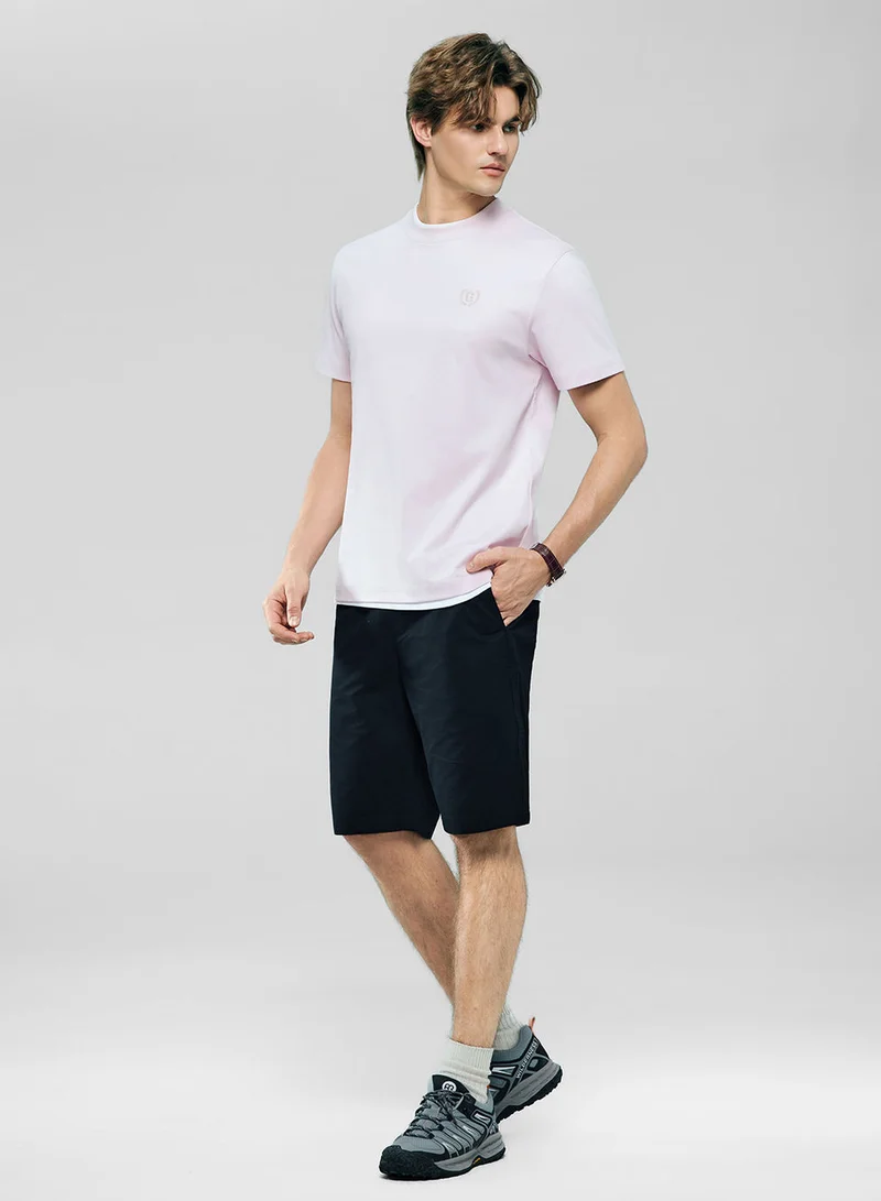 GIORDANO Men's Slim Fit Liquid Touch Cotton Crew Neck Tee