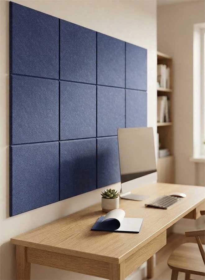 RAWAID 12 Pack 12" X 12" X 0.4" Acoustic Panels for Wall Sound Absorbing,Square Self-Adhesive Sound Panels, High Density Suitable for Multiple Scenarios - Image 2