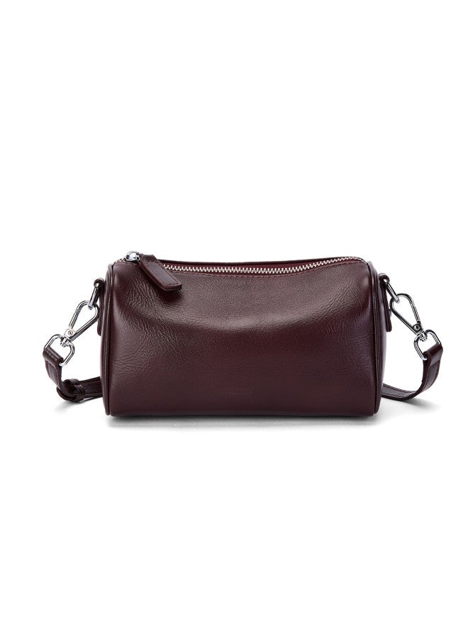 St&Sat [top Grain Leather] حقيبة كتف نسائية، حقيبة صدر، حقيبة يد، حقيبة وسادة، حقيبة برميل - Image 5