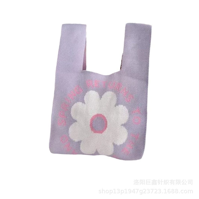 Bicycle Front Handlebar Bag Knit Pocket Bike Riding Equipment - Image 5