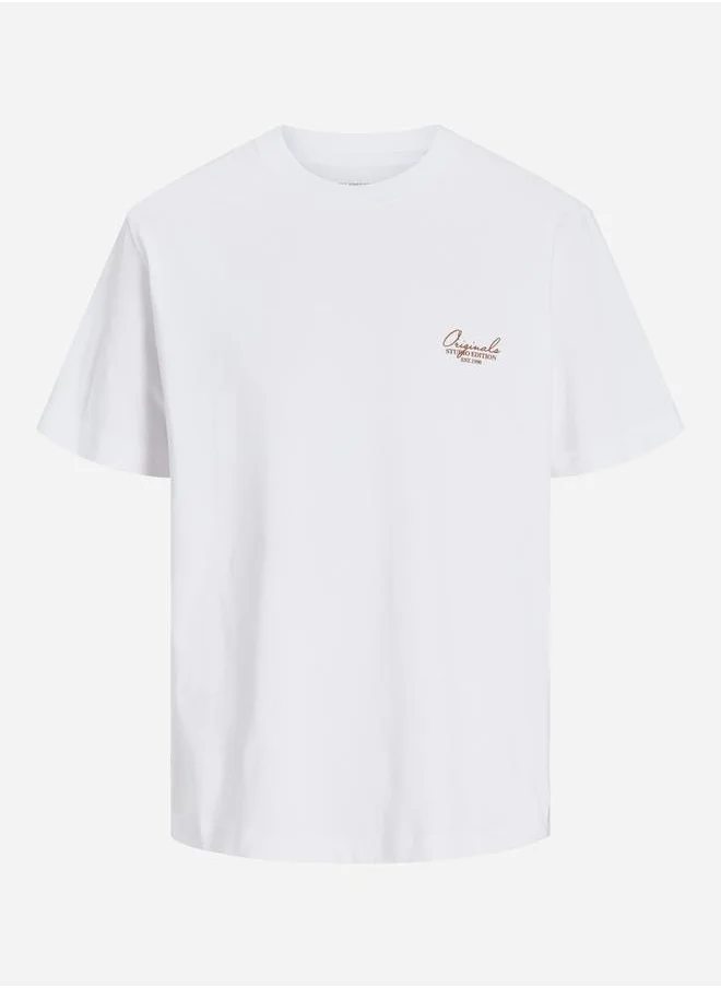 JACK & JONES Graphic Print Crew Neck T-Shirt