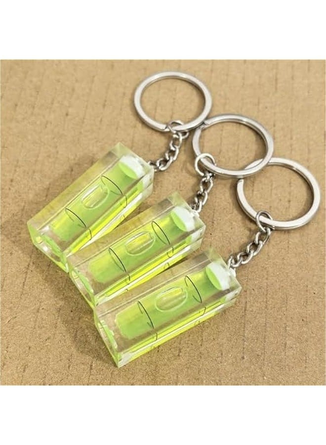 3-Pack Mini Pocket Keychain Spirit Bubble Level Tool 15x15x40mm Layout Measuring Levels - Image 2