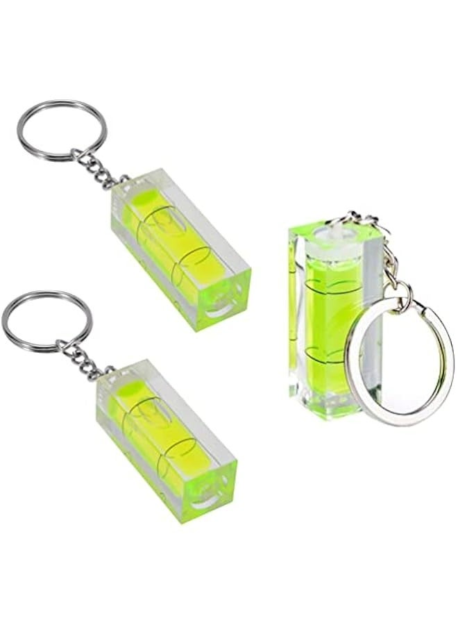 3-Pack Mini Pocket Keychain Spirit Bubble Level Tool 15x15x40mm Layout Measuring Levels - Image 1