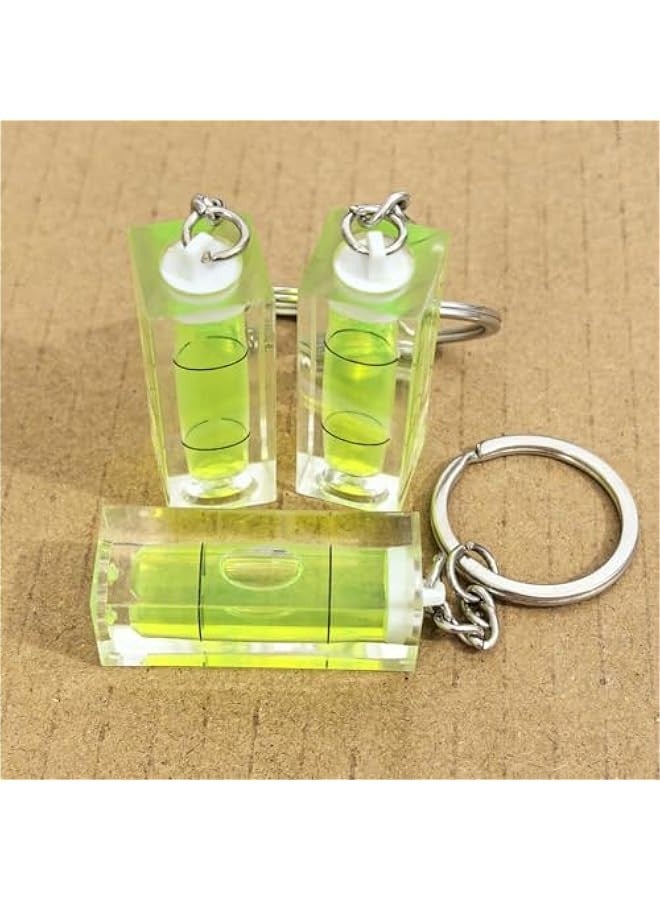 3-Pack Mini Pocket Keychain Spirit Bubble Level Tool 15x15x40mm Layout Measuring Levels - Image 4