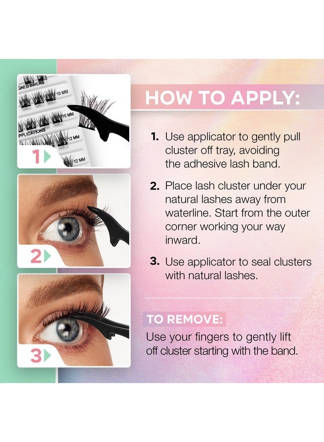 أرديل رموش صناعية من أرديل، رموش صناعية، رموش مجمعة، رموش سفلية مُلصقة مسبقًا، وصلات رموش، غينز، عبوة واحدة - Image 5