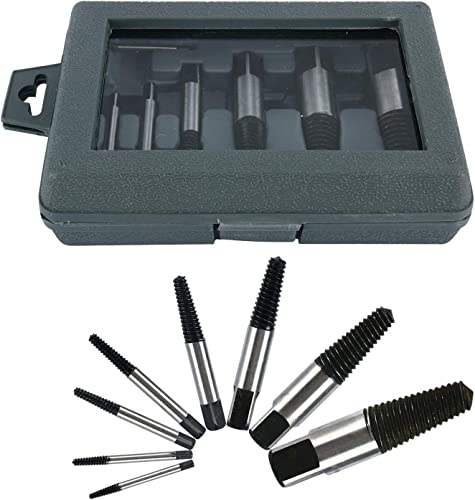 FreeTec 8pcs Water Pipe Screw Extractor Set, Damaged Screw Broken Bolt Remover Set - Image 5