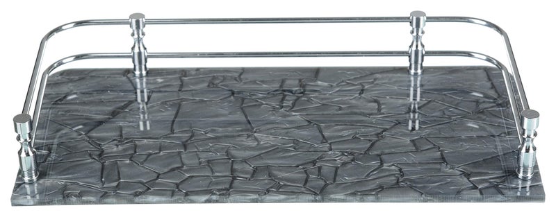 STIMULUS Bathroom Rack, Bathroom Shelf Organizer, Kitchen Shelf, Wall Mounted Storage Racks Set for Home, Multipurpose Shelves/Holder Self Stand (6 x 15 INCH, Grey, Acrylic) - Image 3