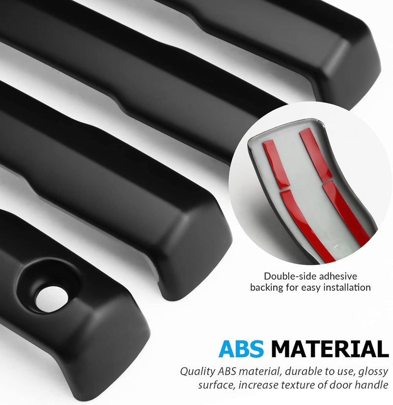 DLOVEG Car Door Handle Cover for Toyota Tundra, Sequoia, Tacoma, and 4Runner (Matte Black) - Image 5