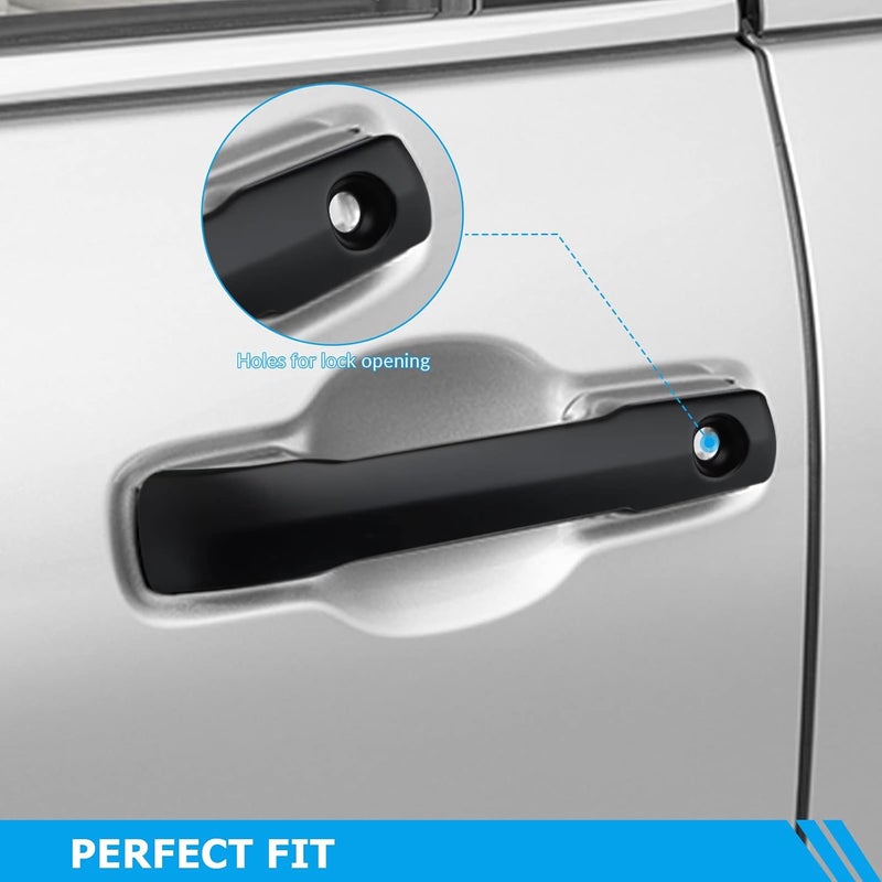 DLOVEG Car Door Handle Cover for Toyota Tundra, Sequoia, Tacoma, and 4Runner (Matte Black) - Image 4