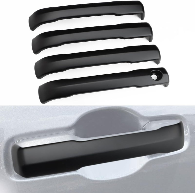 DLOVEG Car Door Handle Cover for Toyota Tundra, Sequoia, Tacoma, and 4Runner (Matte Black) - Image 1