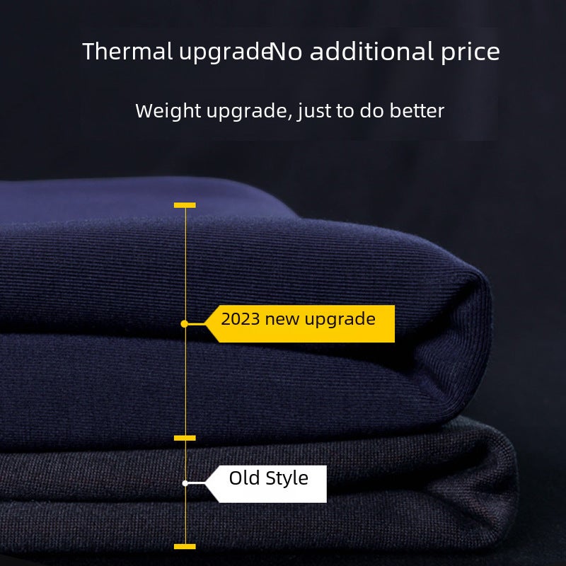 Gold Velvet Thermal Underwear Couple Set Male black  - Image 3