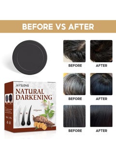 Jaysuing Hair Darkening Shampoo Bar, Black Soap for Gray Hair,Natural Organic Conditioner and Repair Essence,Volumizing & Moisturizing, Black Hair Shampoo 1PC-Black  - Image 5