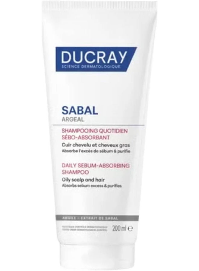 دوكري شامبو Ducray Sabal Argeal اليومي لامتصاص الدهون 200 مل - Image 1