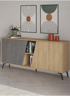 Mourah Home Mourah Fiona Console 180 Cm - Oak/Grey - 2 Years Warranty  - Image 2