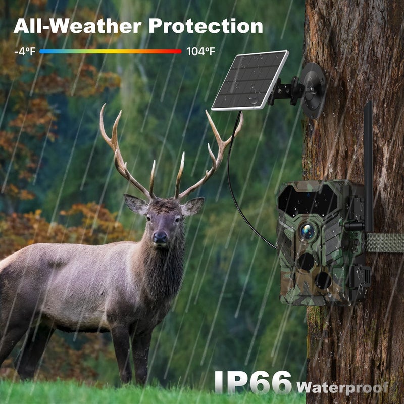 Outdoor Solar Powered Hunting Camera 32MP BT 4G - Image 5