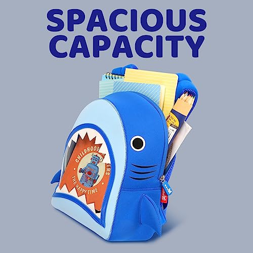 NOHOO Kids Shark Backpack for Toddler Baby Age 3 to 6, Cute Boys Girls Ocean Animal Waterproof Schoolbag (11 inch) - Image 5