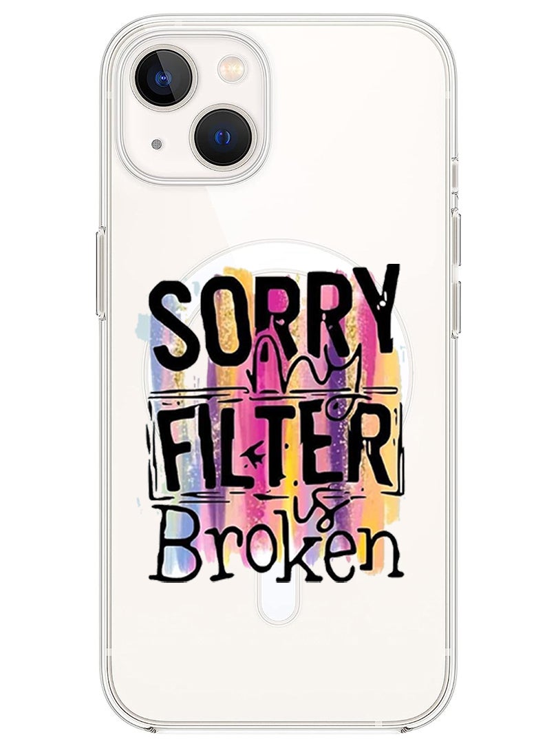 Theodor Magnetic Case for iPhone 14 Plus 6.7-inch Compatible with MagSafe Wireless Charging, Shockproof Phone Bumper Cover Sorry filter is broken copy - Image 1