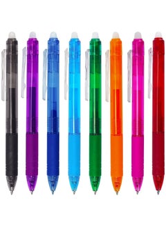 Erasable Gel Pens, 8 Colors Retractable Erasable Gel Pens Clicker, Fine Point 0.7mm, Make Mistakes Disappear, Premium Comfort Grip, for Drawing Writing Planner and School Supplies, Crossword Puzzles