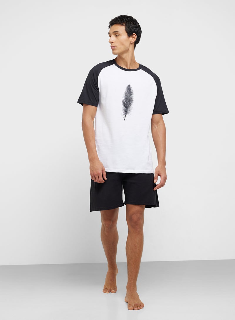 Seventy Five Nightwear T-Shirt & Shorts Set  - Image 5