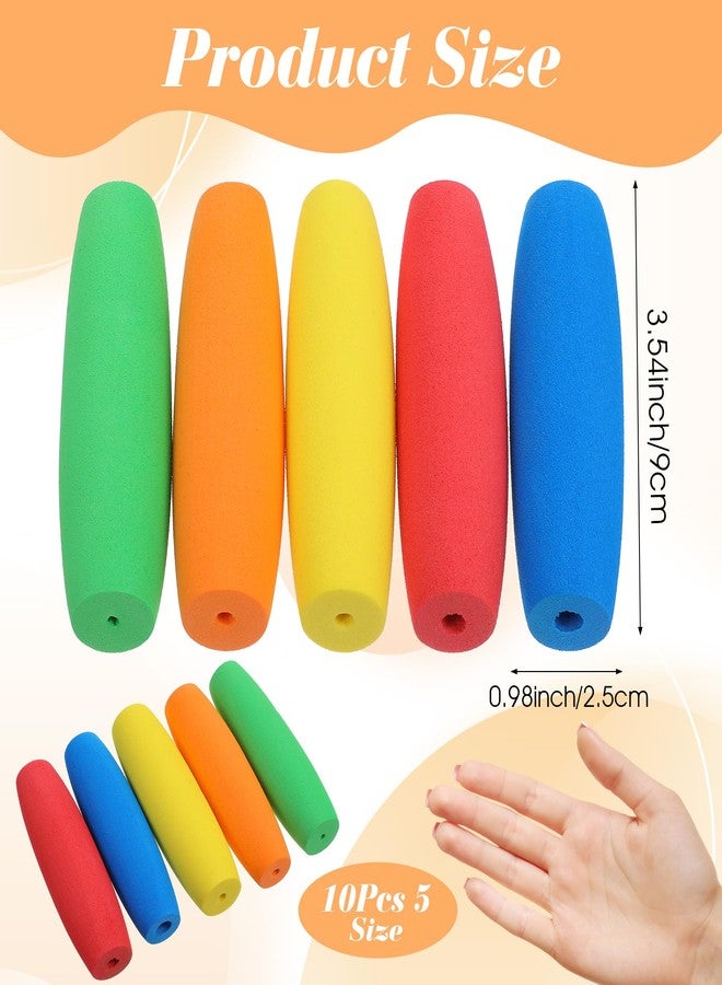 ValueBargain 10Pcs Foam Grip Tubing, No-Cut Foam Tubes Grip Aid for Utensils & Cutlery, Comfortable Handle Padding for Elderly & Disabled (Non-Slip, Easy to Install) - Image 2