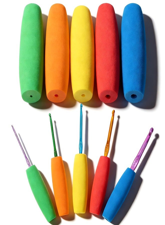 ValueBargain 10Pcs Foam Grip Tubing, No-Cut Foam Tubes Grip Aid for Utensils & Cutlery, Comfortable Handle Padding for Elderly & Disabled (Non-Slip, Easy to Install) - Image 1