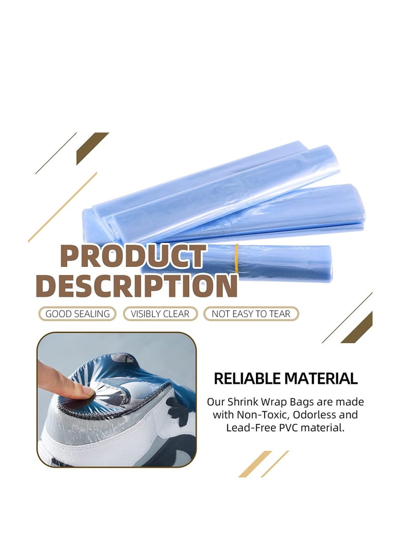 Generic Shrink Wrap Bags, PVC Clear Heat Sealer Bags, Seal Wrapping Supplies, Waterproof Odorless and Transparent, for Shoes Storage, Gifts, Remote Control, Candles, DIY Crafts Packaging, 50pcs (40 * 60cm)  - Image 3