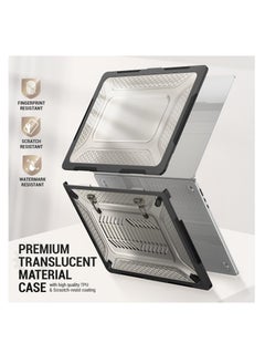 Excefore For 2023 MacBook Air 15 inch Case, Heavy Duty Shockproof Protective Hard Shell with Folding Stand, Suitable for MacBook Air 15”A2941 M2 Chip (Black)  - Image 4
