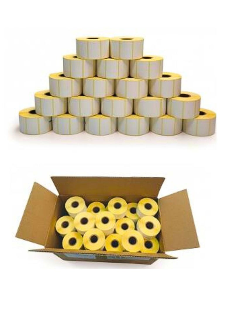 12 Rolls - 38mm x 25mm Barcode Label Sticker Direct Thermal 1000 Labels Per Roll for Zebra GC420d GC420t GK420d GK420t GX420d GX420t GX430t For Grocery, Supermarkets, Retail Store, Pharmacy  - Image 2