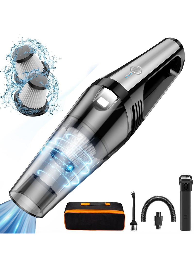 Generic - Wireless Car Vacuum Cleaner,Car Vacuum  High Power 6000Pa, Small 12V Handheld Vacuum with LED Light, Deep Detailing Cleaning Kit of Car Interior - Image 1