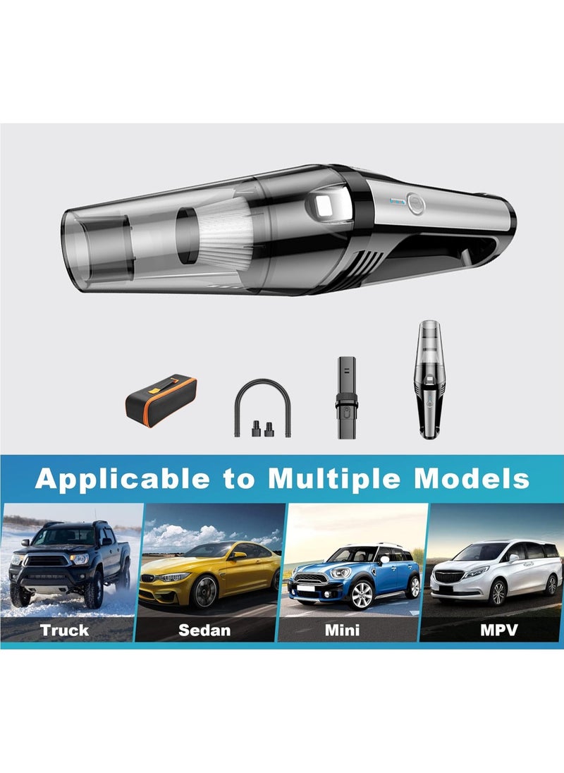 Generic - Wireless Car Vacuum Cleaner,Car Vacuum  High Power 6000Pa, Small 12V Handheld Vacuum with LED Light, Deep Detailing Cleaning Kit of Car Interior - Image 1
