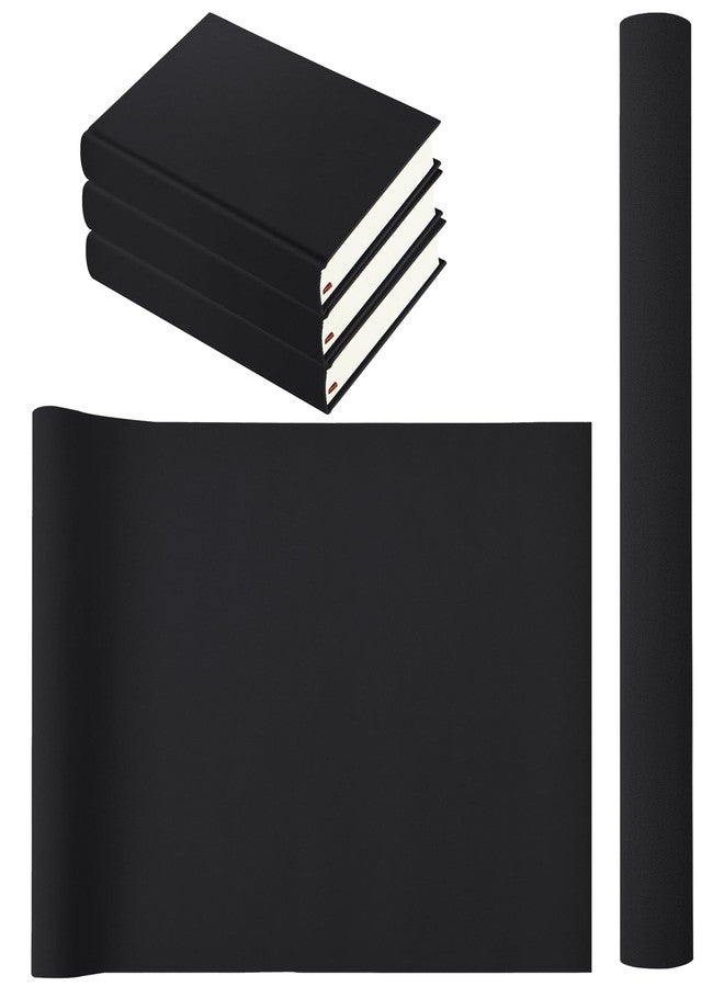 THAMIAO Book Cloth 17x55inch bookcloth Book Cover Fabric Cloth Surface and Paper Backed,Book Binding Cloth Adult DIY Book Album Cover Scrapbooking Craft Supplies Home(17in x 55in,Black) - Image 1