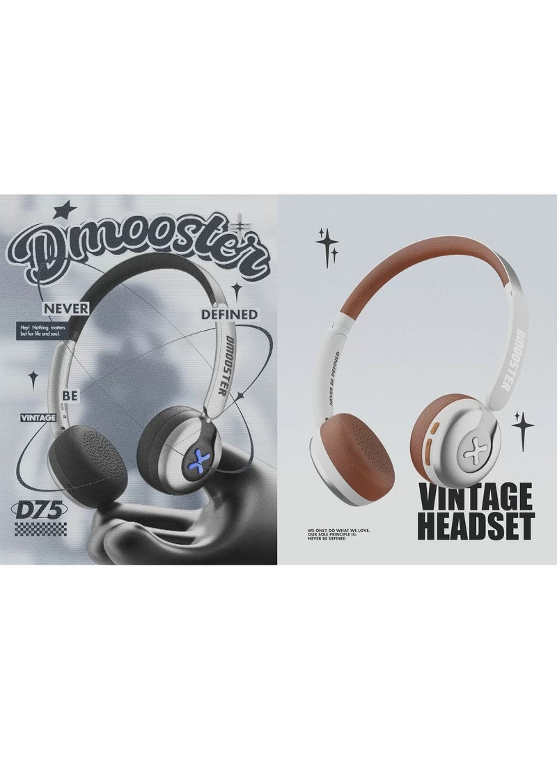 D MOOSTER ANC Wireless Headphones – Spatial Audio, Bluetooth 5.4, Ultra-Lightweight Over-Ear Design, 25H Playtime, Multi-Device Connection - Image 3