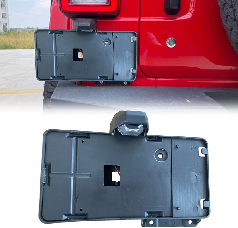 WANGDUOYU Rear License Plate Holder with Light for Jeep Wrangler - Image 3