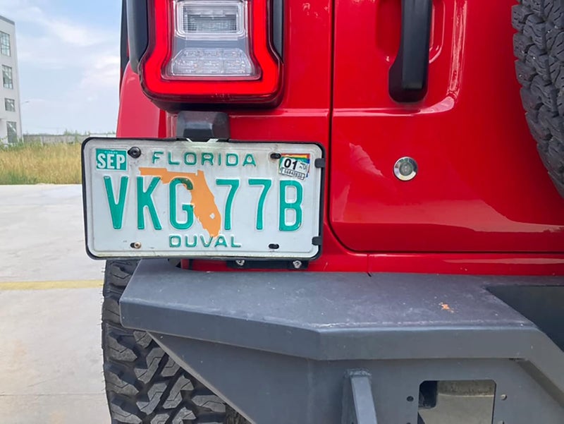 WANGDUOYU Rear License Plate Holder with Light for Jeep Wrangler - Image 5